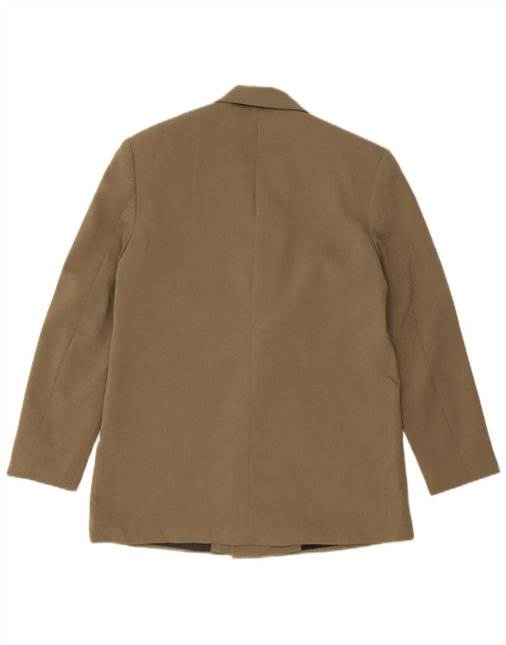 Zara Ανδρικό σακάκι Blazer με διπλό στήθος UK 34 XS Khaki Polyester