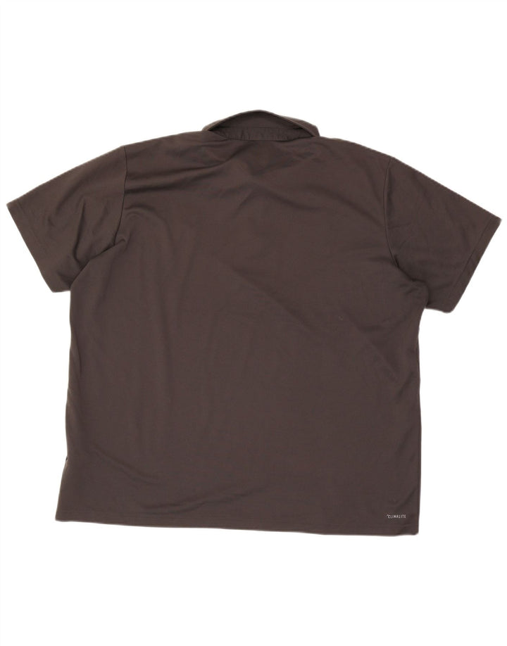 Ανδρικό πουκάμισο Adidas Climalite Polo 2XL Grey Polyester