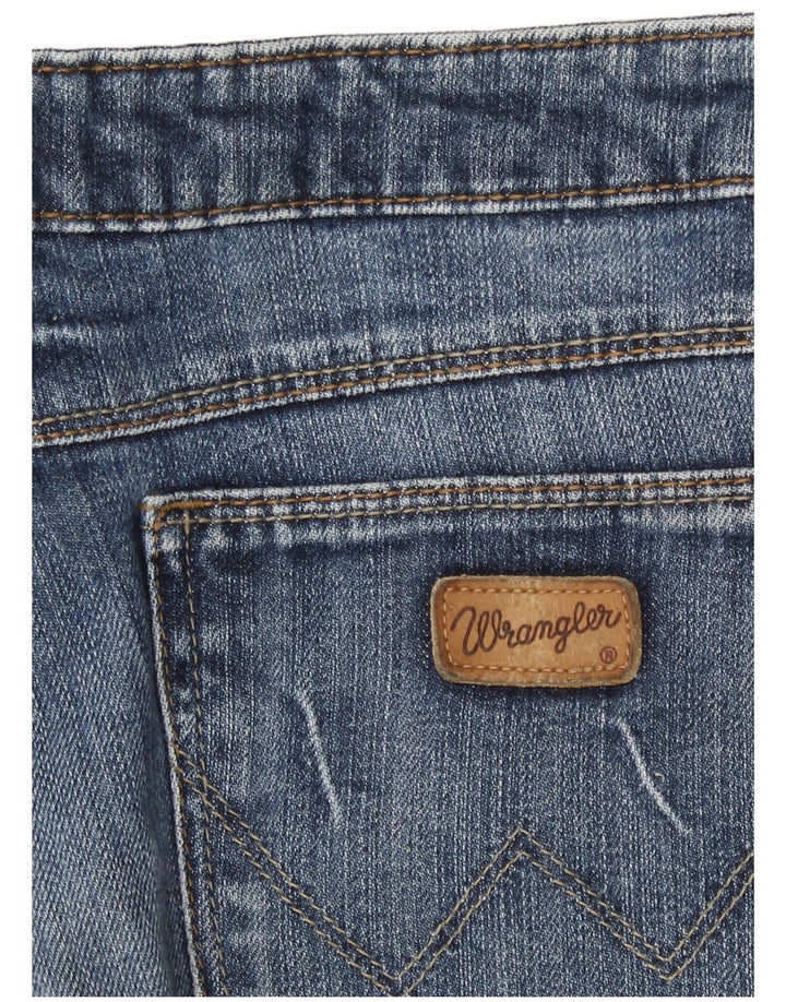Wrangler Γυναικείο τζιν παντελόνι W32 μεγάλο μπλε βαμβακερό