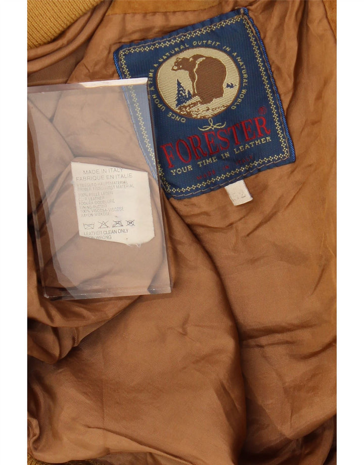 FORESTER Ανδρικό Suede Bomber Jacket IT 52 XL Καφέ Δερμάτινο