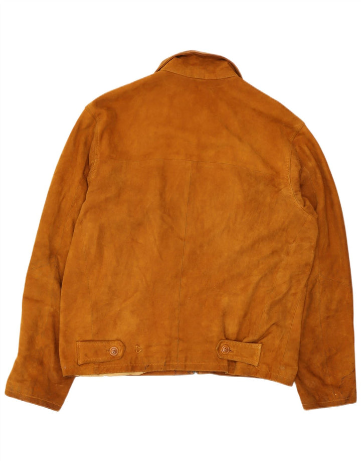 Vintage Ανδρικό Suede Jacket IT 50 Large Brown Δερμάτινο