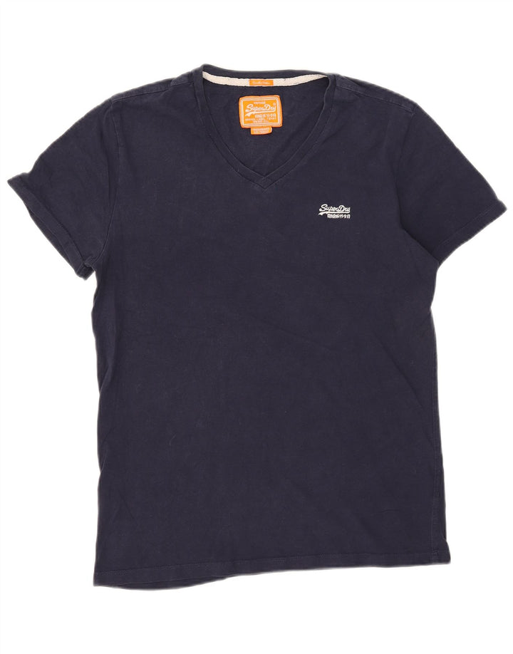 Ανδρικό T-Shirt Superdry Τοπ μεσαίου μπλε βαμβακερό