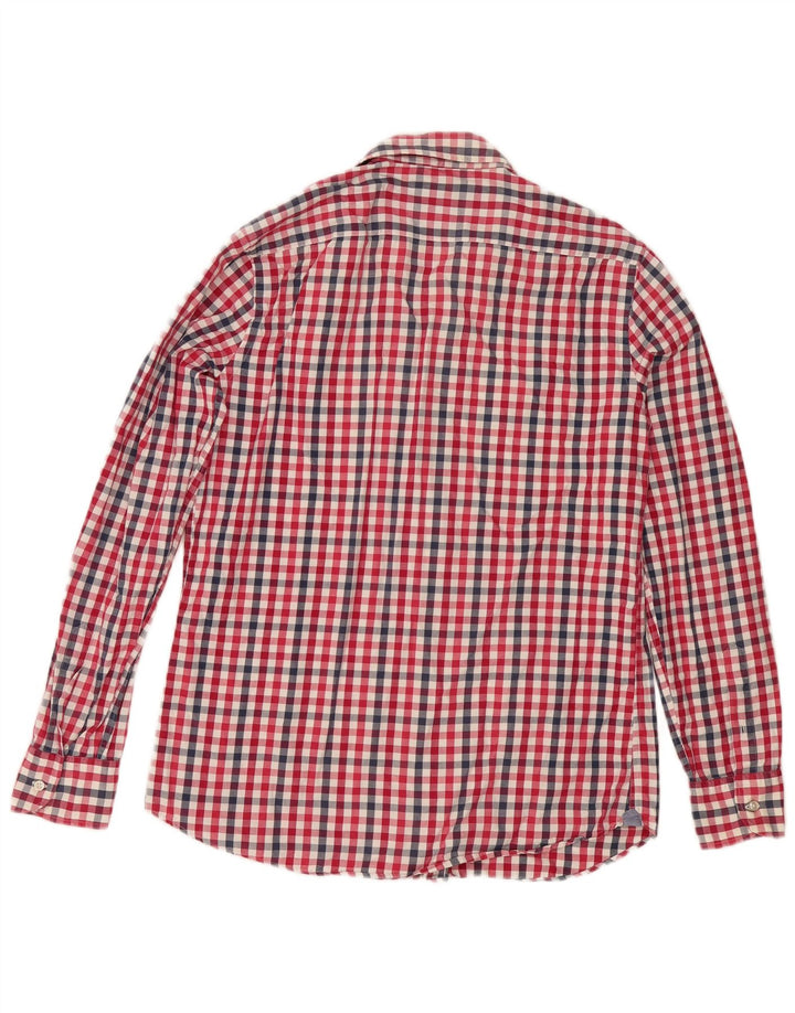 Ανδρικό πουκάμισο Massimo Dutti, μεσαίο κόκκινο Gingham