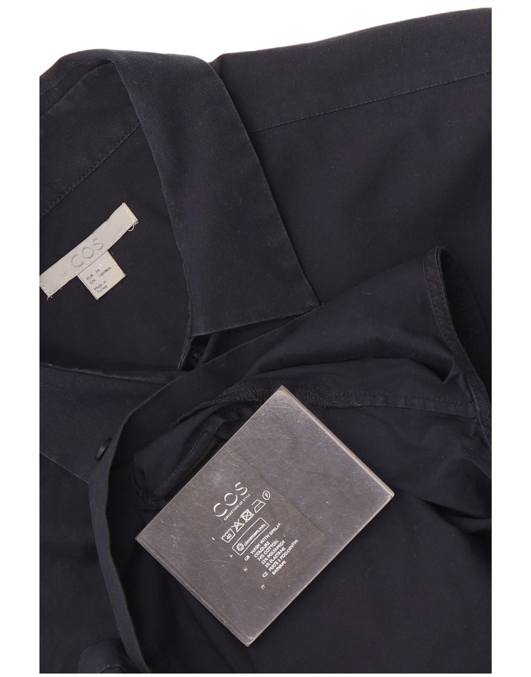 Cos Γυναικείο πουκάμισο EU 34 XS Navy Blue Cotton
