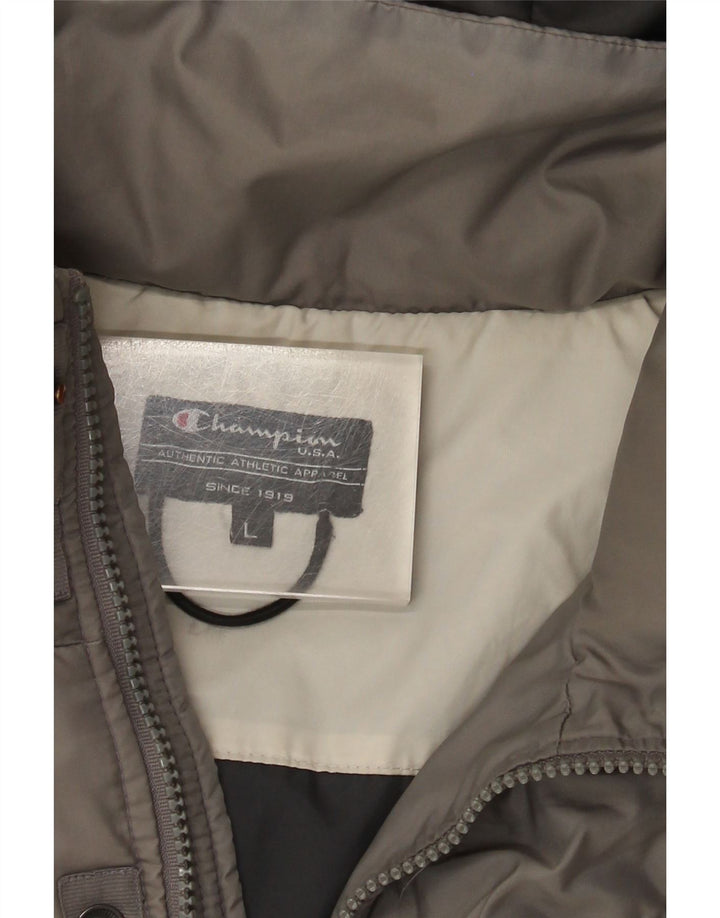 Ανδρικό μπουφάν με κουκούλα Champion UK 40 Large Grey Colourblock