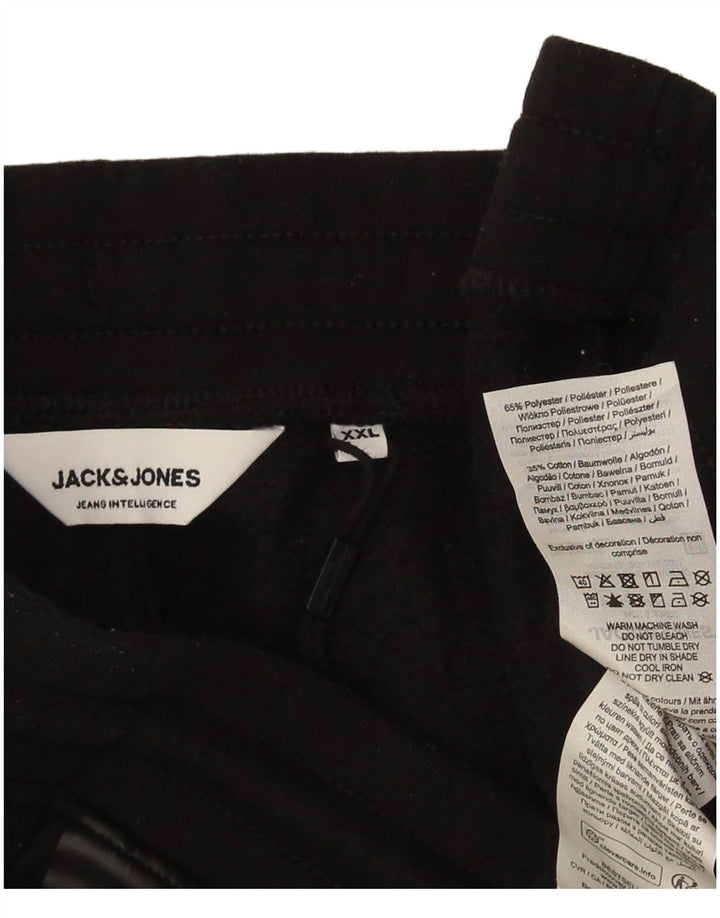 Jack & Jones Ανδρική αθλητική φόρμα Παντελόνι Joggers 2XL Μαύρο Πολυεστέρα
