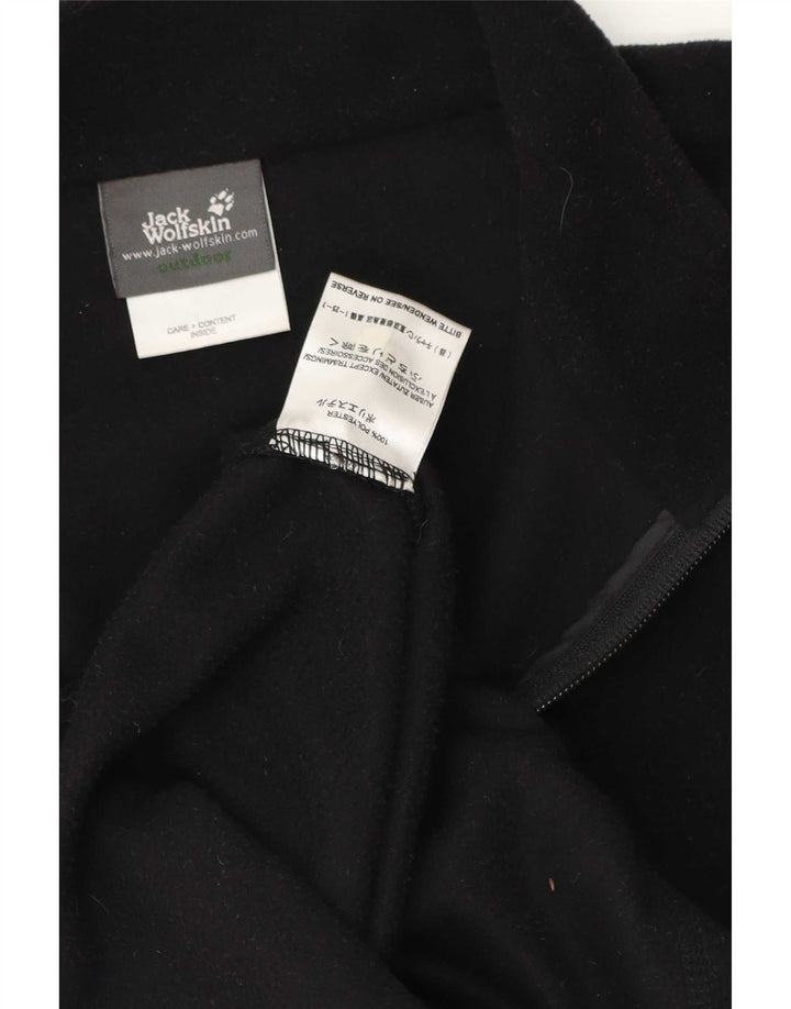 Jack Wolfskin Ανδρικό φερμουάρ Fleece Jumper 2XL μαύρο πολυεστέρα
