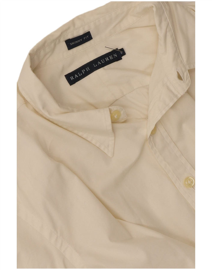 Ralph Lauren Γυναικείο Skinny πουκάμισο US 8 Medium Off White