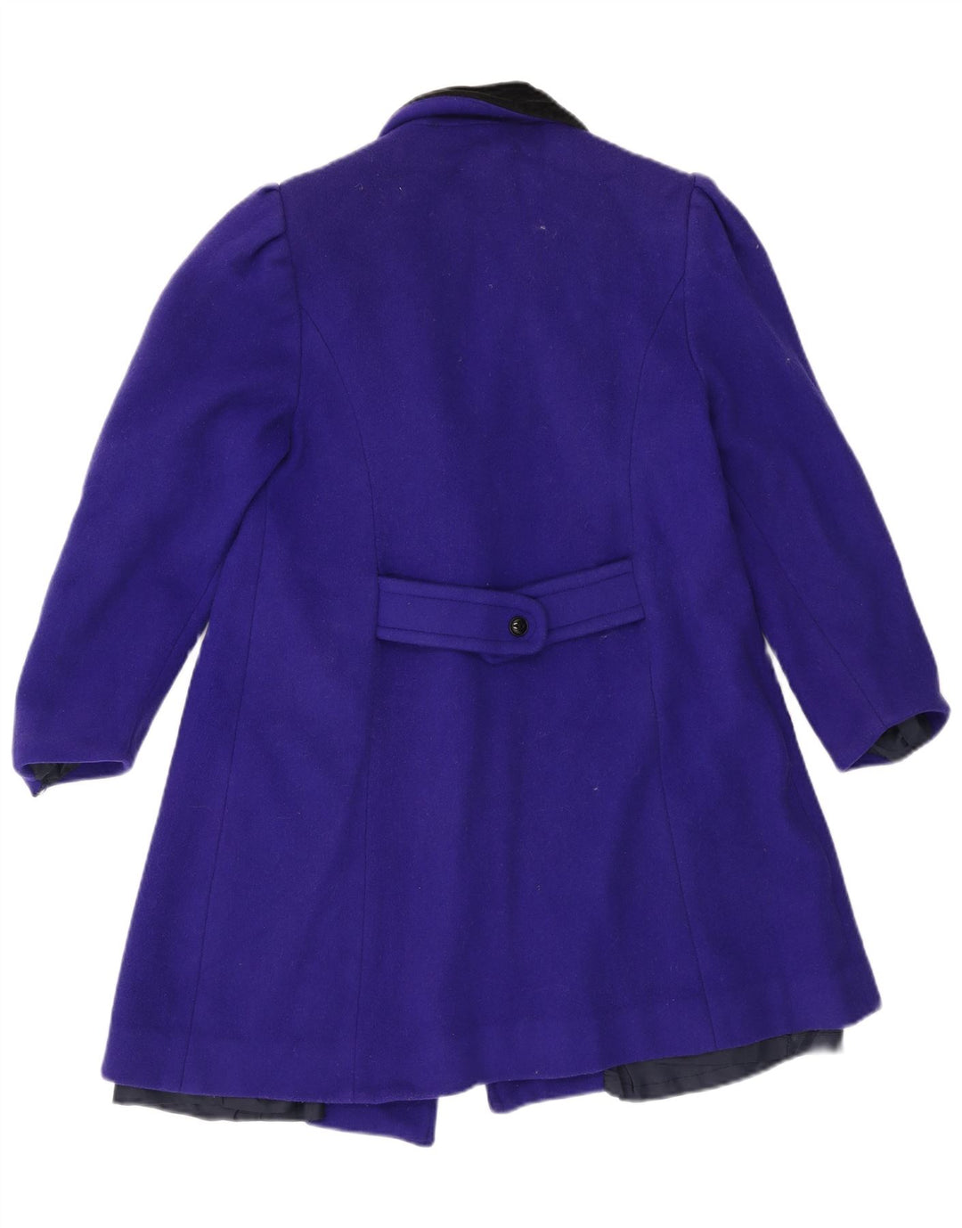 Vintage γυναικείο παλτό με διπλό στήθος UK 14 Medium Purple Wool