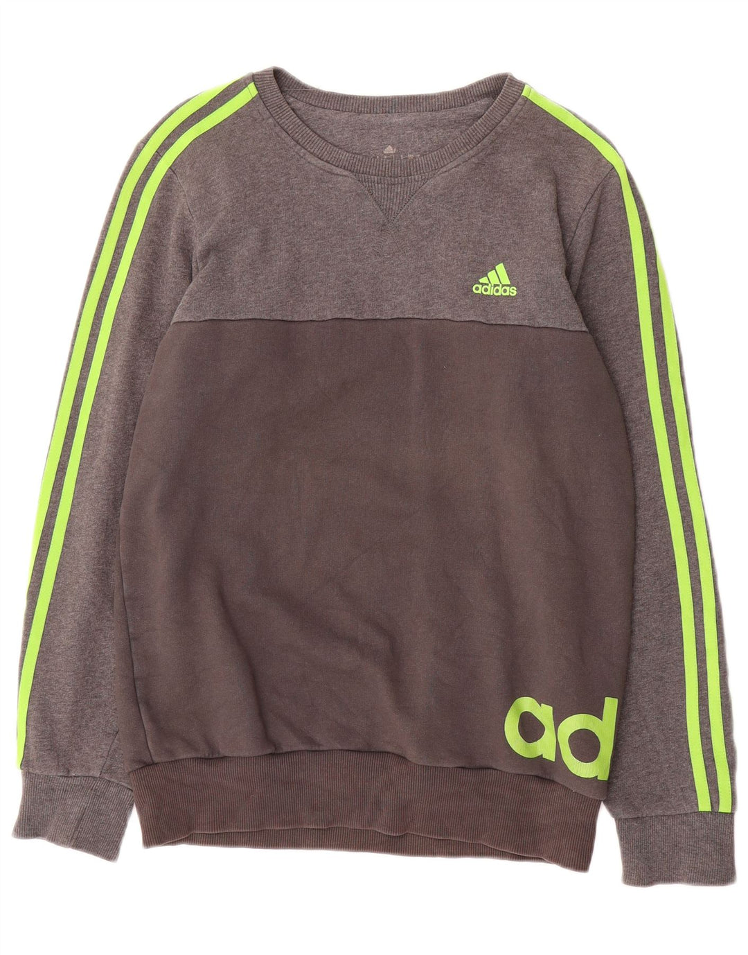 Ανδρικό γραφικό φούτερ Adidas Jumper Μικρό γκρι βαμβακερό