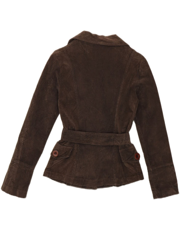 Vintage Γυναικείο Κοτλέ Μπουφάν UK 6 XS Καφέ Βαμβακερό