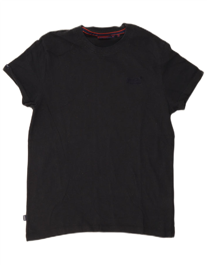Ανδρικό T-Shirt Superdry Top Μεσαίο μαύρο βαμβακερό