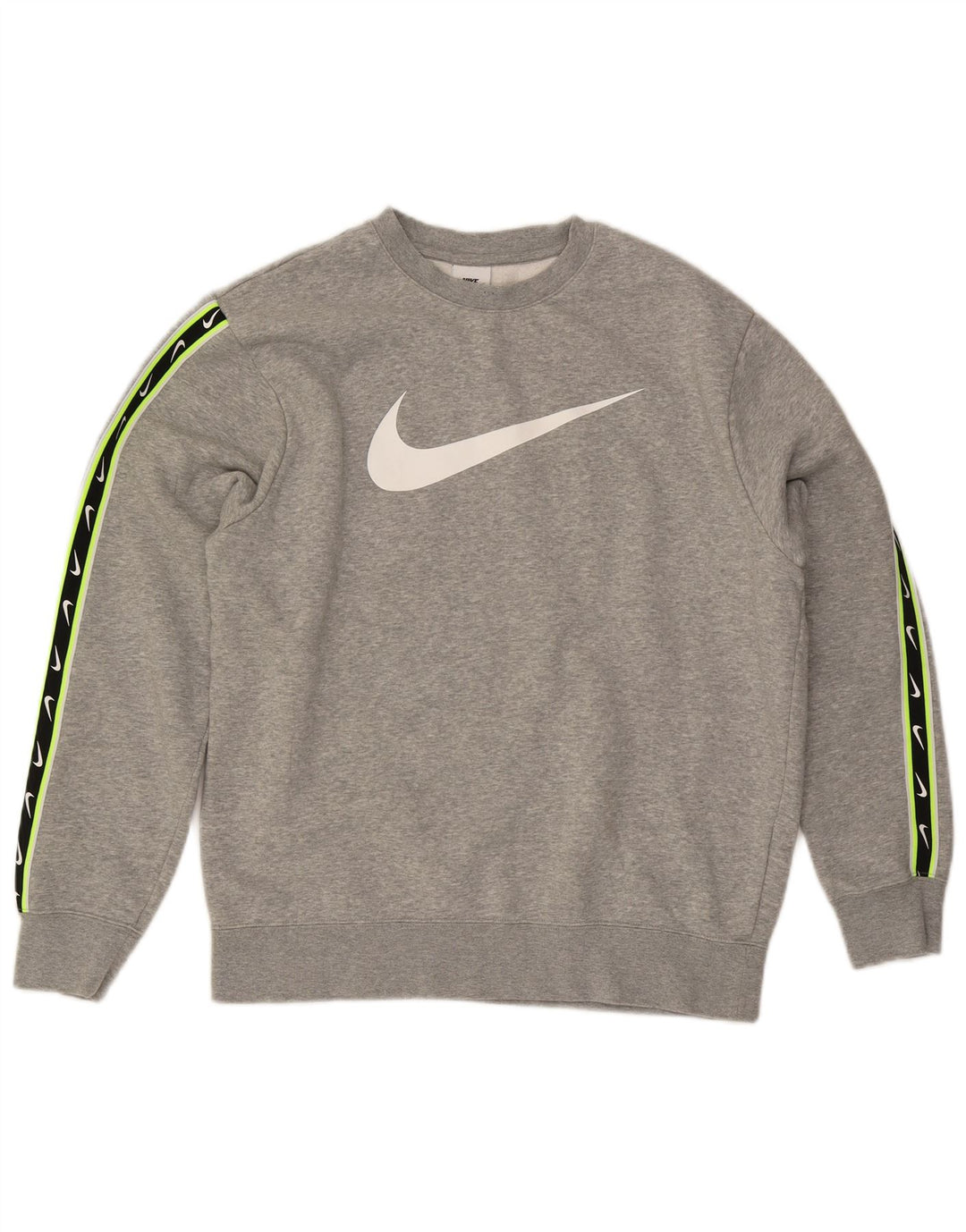 Ανδρικό γραφικό φούτερ NIKE, μεσαίο γκρι βαμβακερό