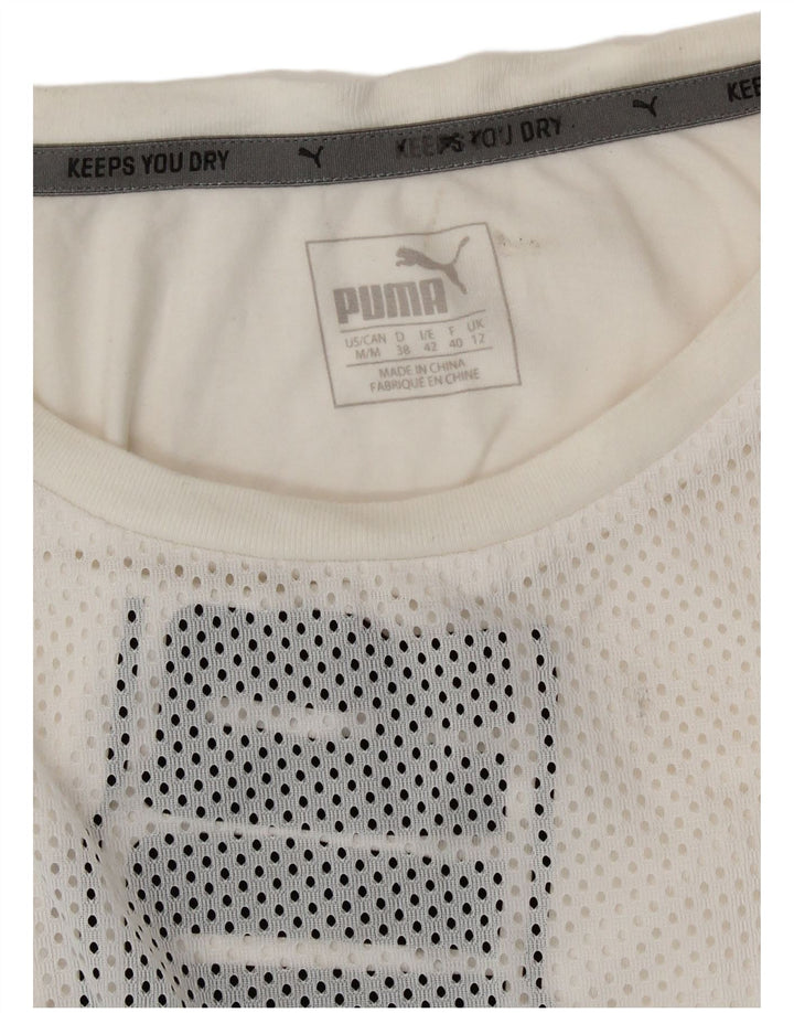 Puma Γυναικείο Γραφικό Γιλέκο UK 12 Medium White