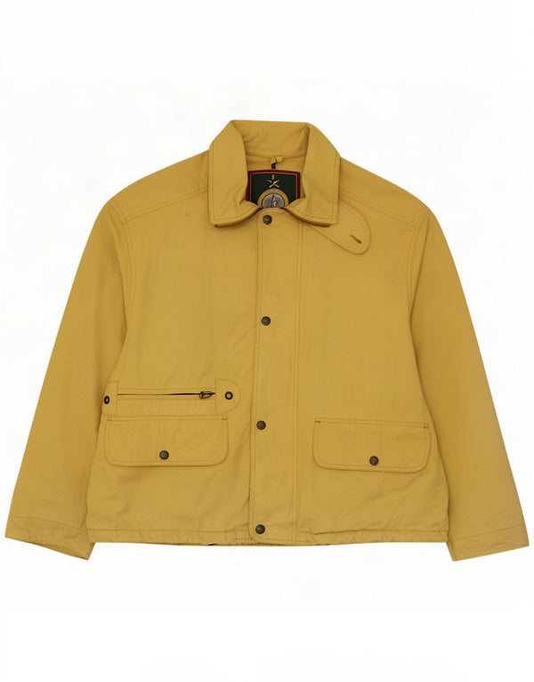 Ανδρικό Vintage Loose Fit Utility Jacket UK 36 Small Yellow Polyamide