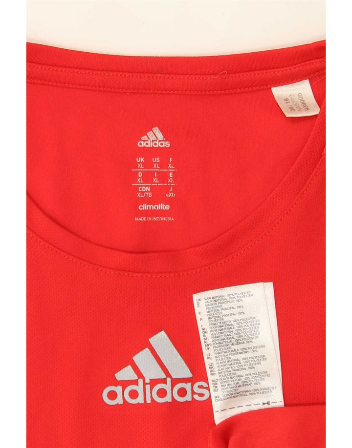 Adidas Ανδρικό T-Shirt Climalite Top XL Red Polyester