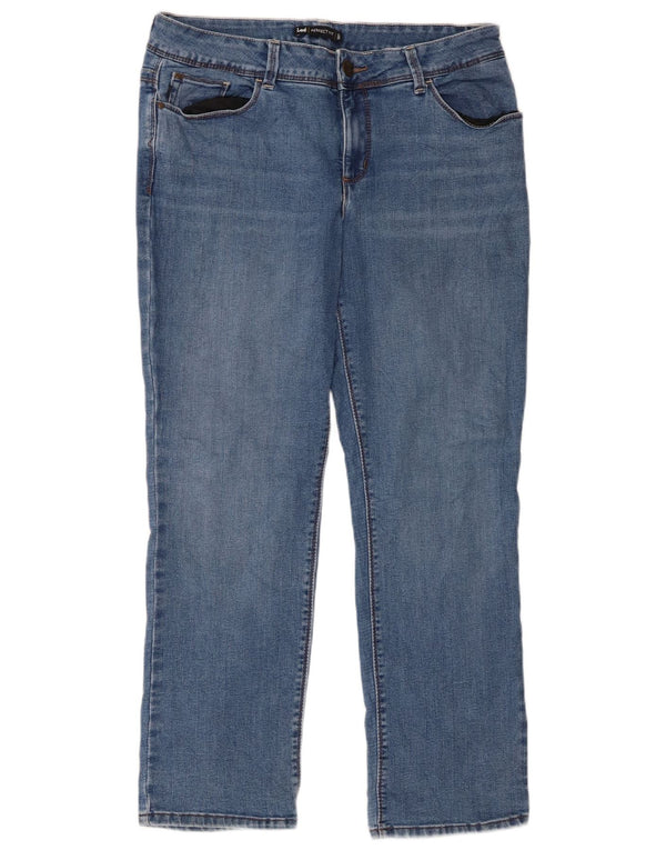 Γυναικείο Lee Perfect Fit Straight Jeans US 12 Large W34 L29 Μπλε βαμβακερό