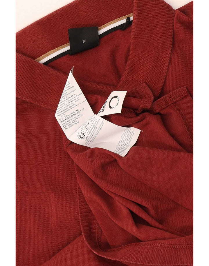 Ανδρικό πουκάμισο πόλο HUGO BOSS Μικρό καφέ βαμβακερό