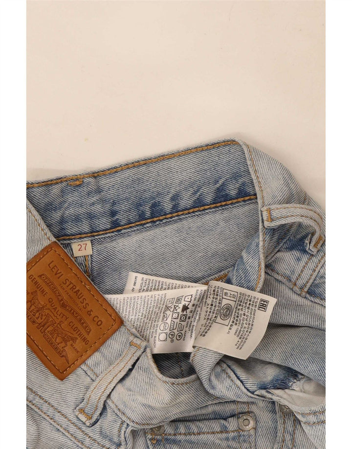 Γυναικείο τζιν σορτς Levi's W27 μικρό μπλε βαμβακερό