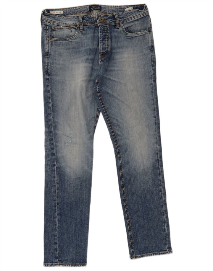 Jack & Jones Ανδρικό Tim Slim Jeans W33 L32 Μπλε βαμβακερό