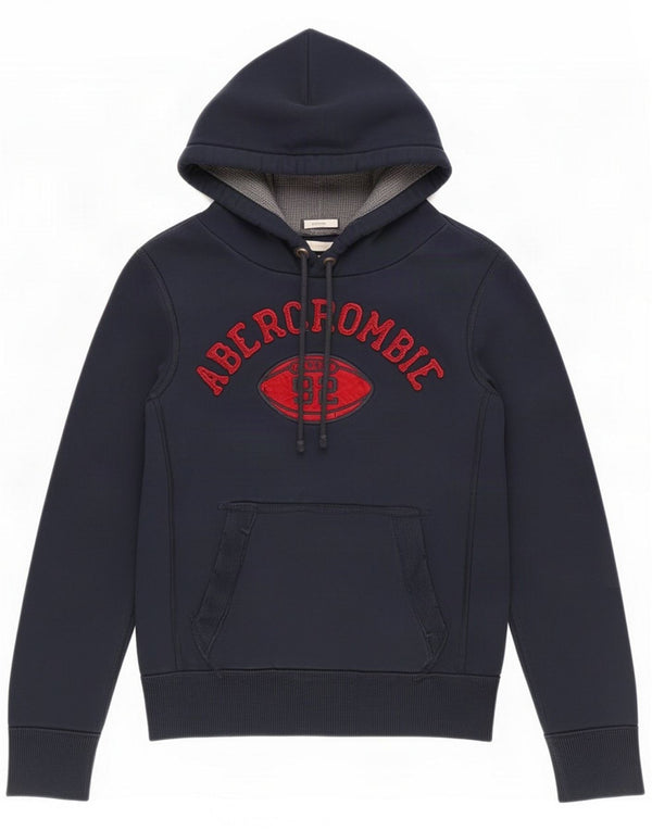 Abercrombie & Fitch Mens Muscle Graphic Hoodie Jumper Medium Navy Blue