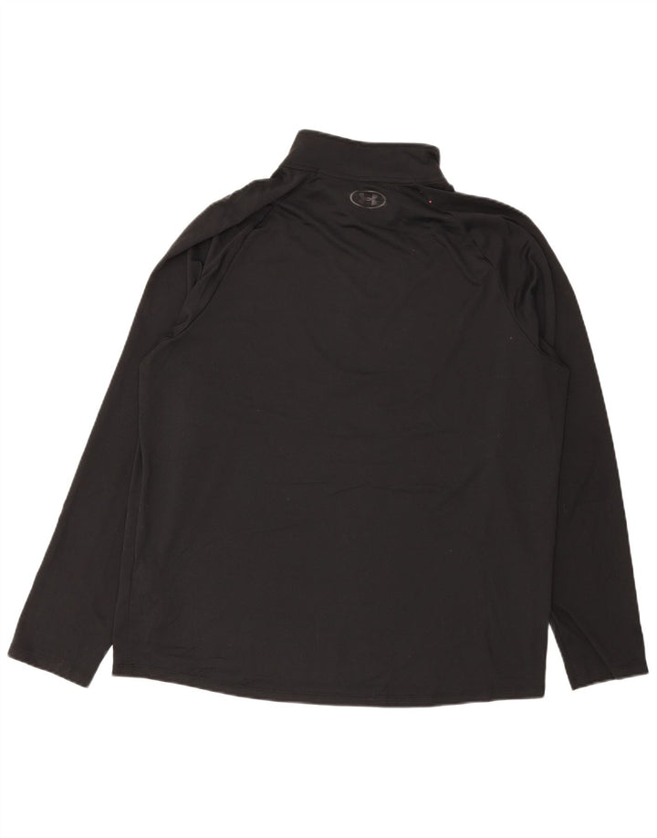Under Armour Ανδρική λαιμόκοψη με φερμουάρ Loose Fit Top Μακρυμάνικο XL Μαύρο Πολυεστέρας