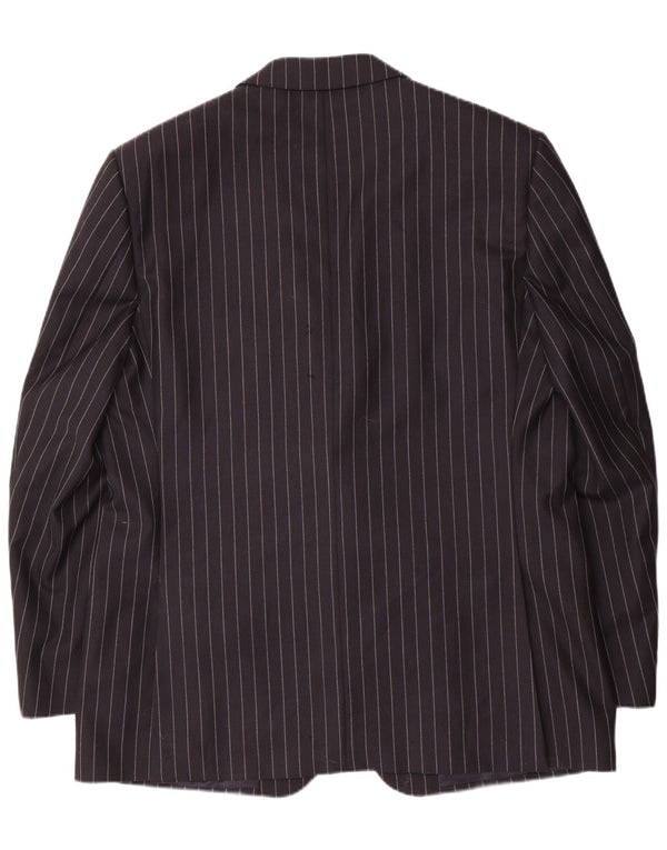 Aquascutum Ανδρικό σακάκι με 2 κουμπιά σακάκι UK 48 3XL Μαλλί με μπλέ μπλέ