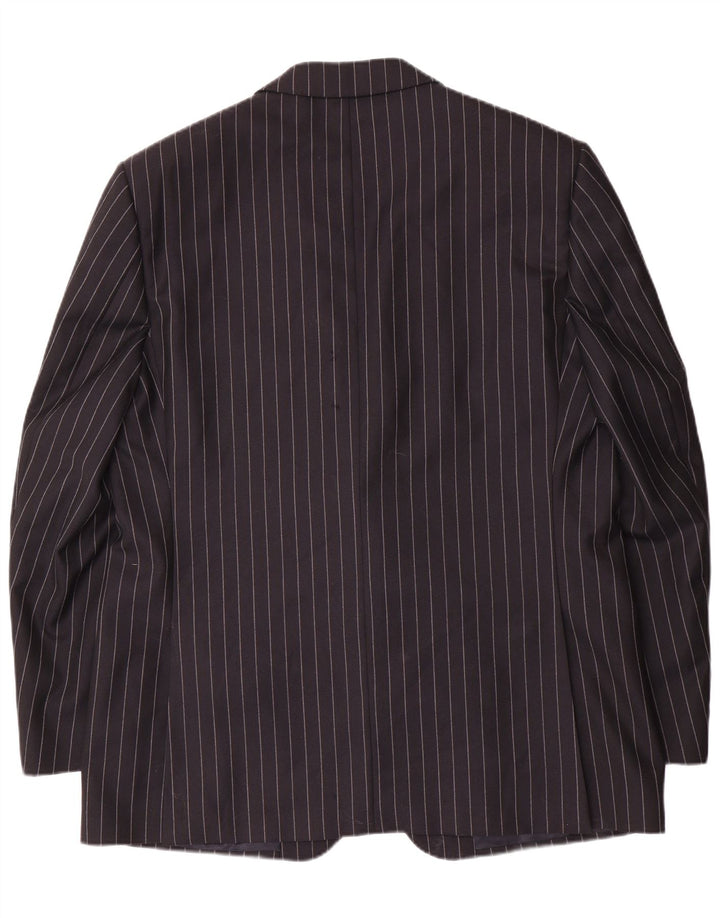 Aquascutum Ανδρικό σακάκι με 2 κουμπιά σακάκι UK 48 3XL Μαλλί με μπλέ μπλέ