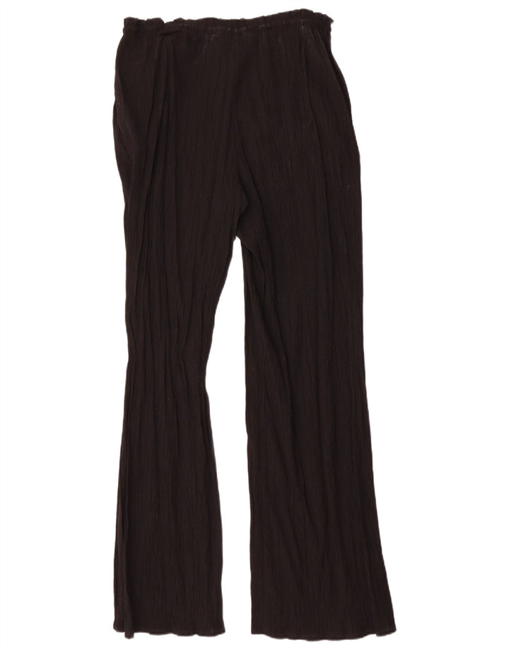 Zara Γυναικείο Flare Casual Παντελόνι Medium W32 L32 Μαύρο βισκόζη