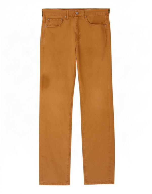 Levi's Mens 505 Straight Jeans W34 L34 Μπεζ βαμβακερό
