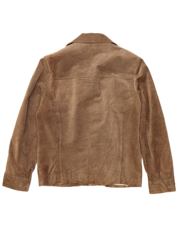 J.J.Scott Ανδρικό Suede Jacket IT 50 Large Brown Leather