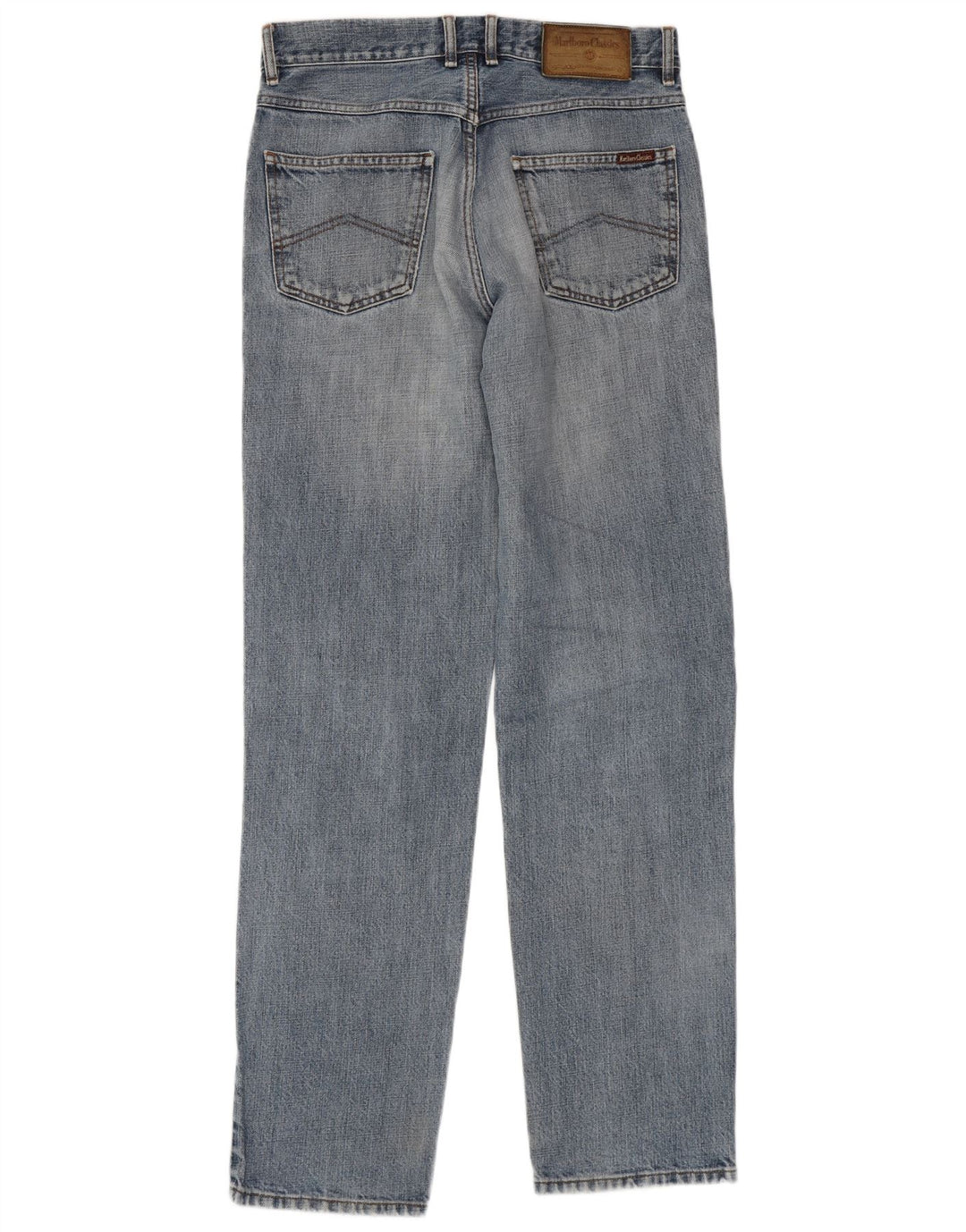 Ανδρικό τζιν Marlboro Classics Distressed Straight W32 L34 Μπλε βαμβακερό