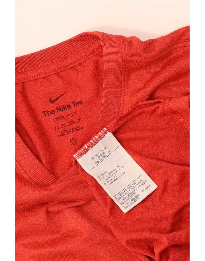 Ανδρικό T-shirt Nike Dri Fit Top XS Red Polyester