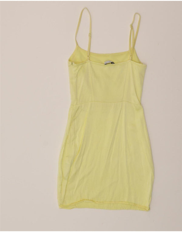 Γυναικείο Slip Dress ZARA UK 8 Μικρή κίτρινη βισκόζη