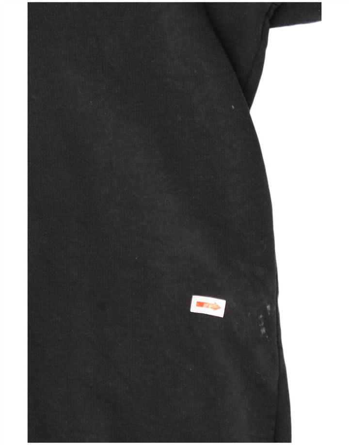 JACK & JONES Mens Graphic Sweatshirt Jumper Medium Black