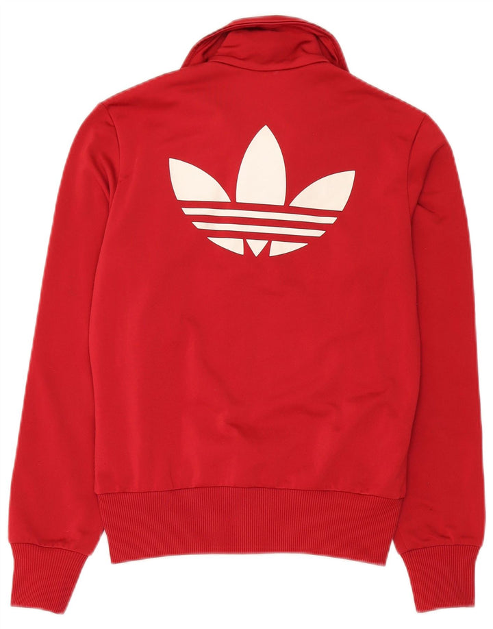 Γυναικεία αθλητική φόρμα γραφικών Adidas Top Jacket EU 36 Small Red Polyester