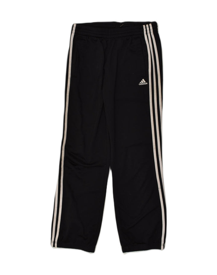 ADIDAS Girls Tracksuit Trousers 13-14 Years Black Polyester | Vintage Adidas | Thrift | Second-Hand Adidas | Used Clothing | Messina Hembry 