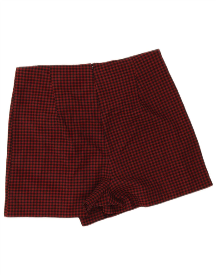 Zara Γυναικείο Casual Σορτς Μεγάλο W30 L3 Κόκκινο Gingham