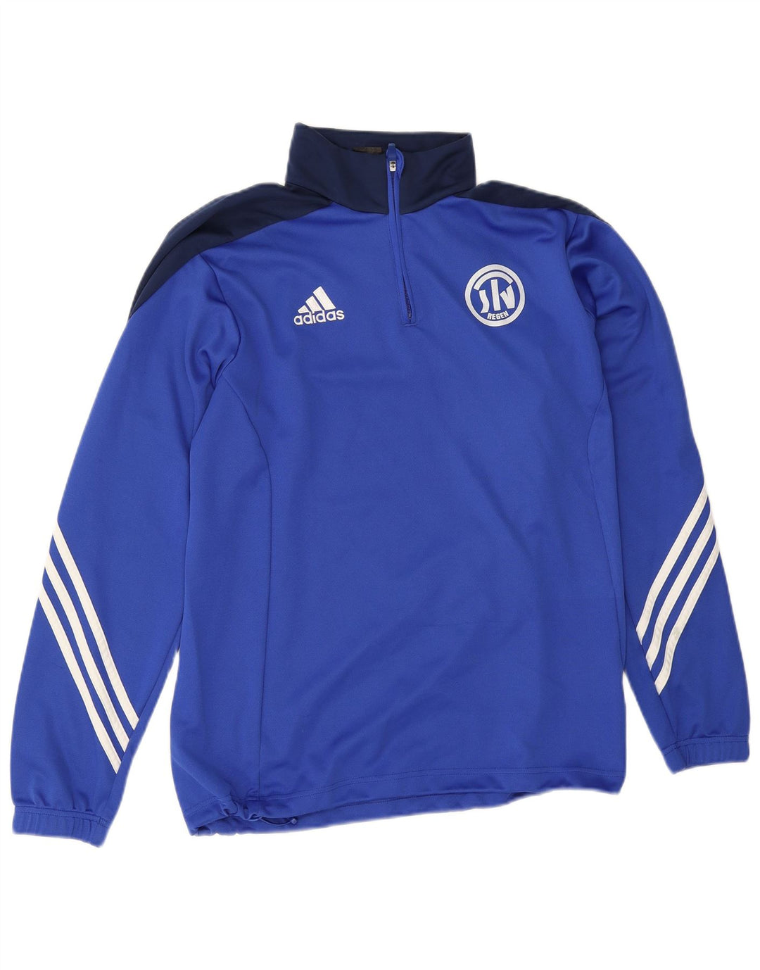Ανδρική φόρμα πουλόβερ με γραφικό φερμουάρ Adidas Top Large Blue Colourblock
