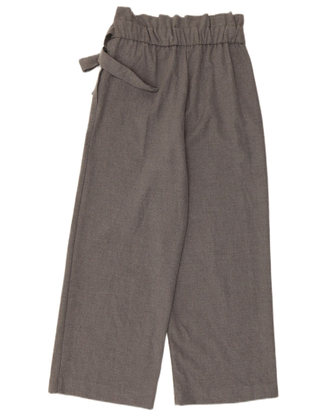 Zara Γυναικείο Cropped Παντελόνι Small W26 L24 Grey Polyester