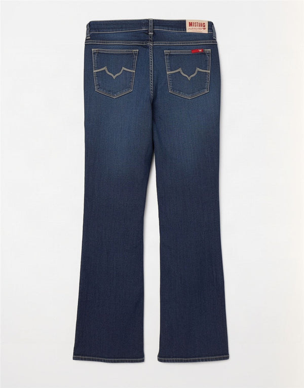 Mustang Γυναικείο Bootcut Jeans W32 L32 Navy Blue Cotton