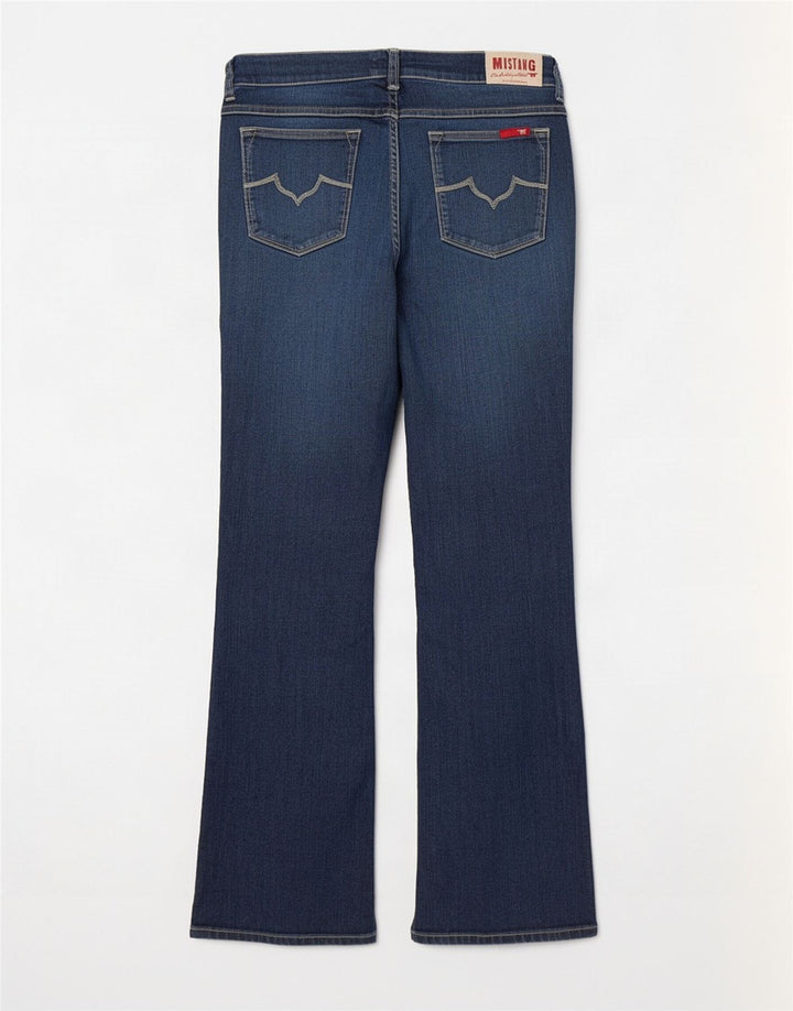 Mustang Γυναικείο Bootcut Jeans W32 L32 Navy Blue Cotton