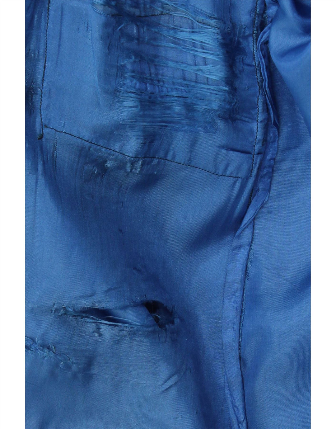 Γυναικεία Δερμάτινη Φούστα VINTAGE IT 44 Medium W28 Μπλε Δερμάτινη