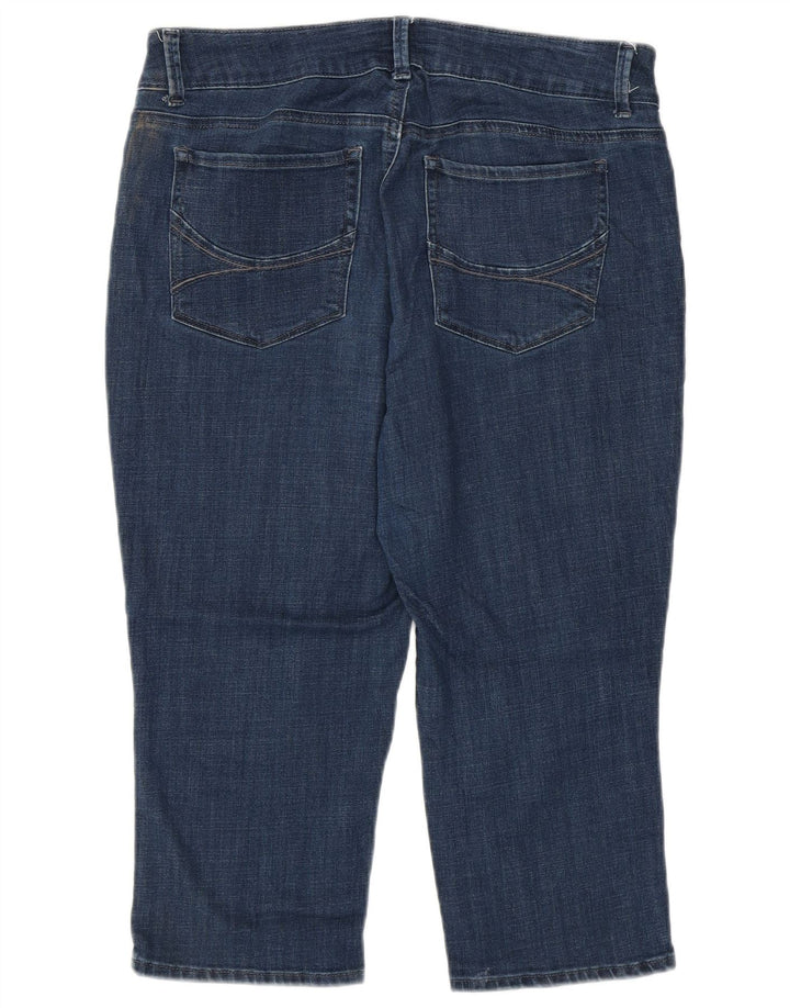 Lee Γυναικείο ψηλόμεσο Capri Jeans US 12 Large W34 L20 Μπλε βαμβακερό