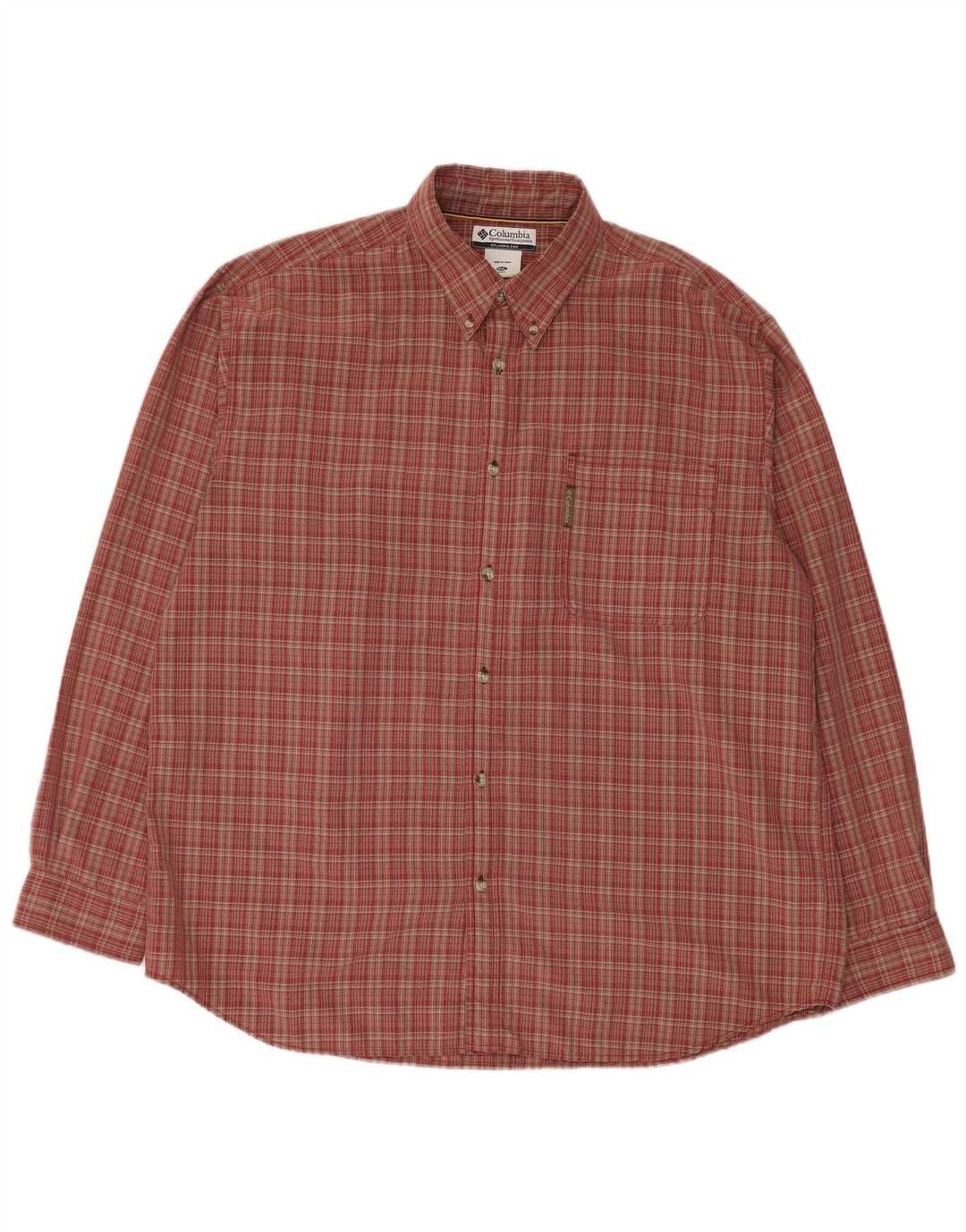 Ανδρικό καρό πουκάμισο Columbia 2XL Red Check Modal