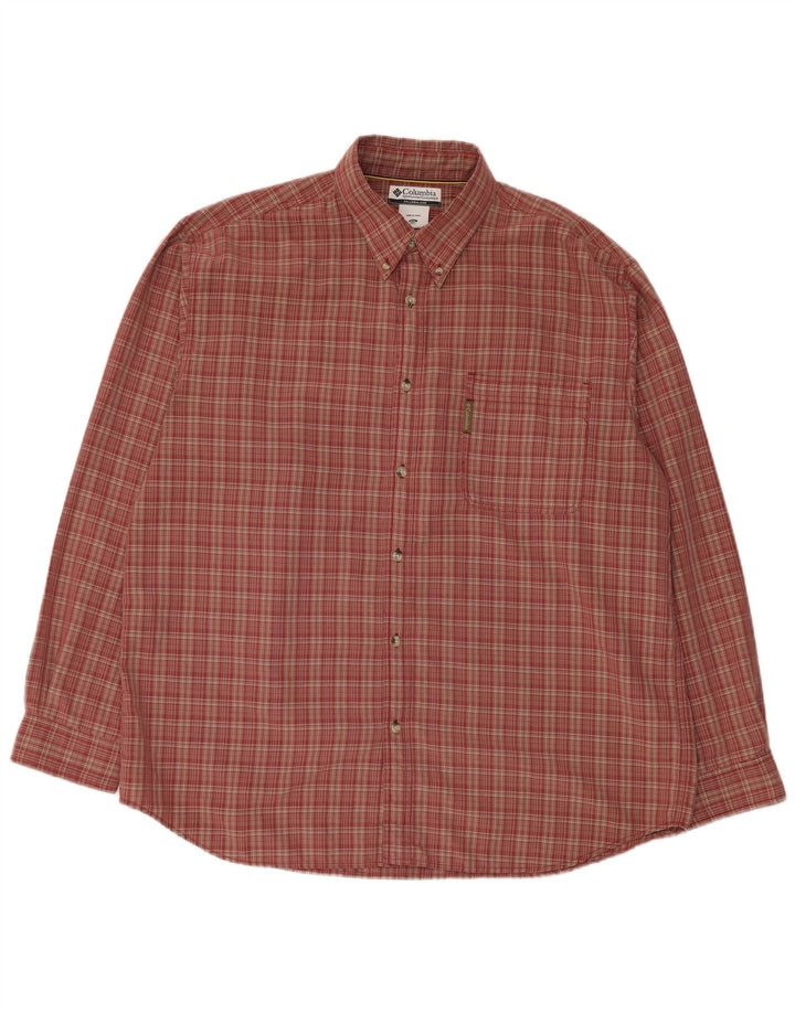 Ανδρικό καρό πουκάμισο Columbia 2XL Red Check Modal