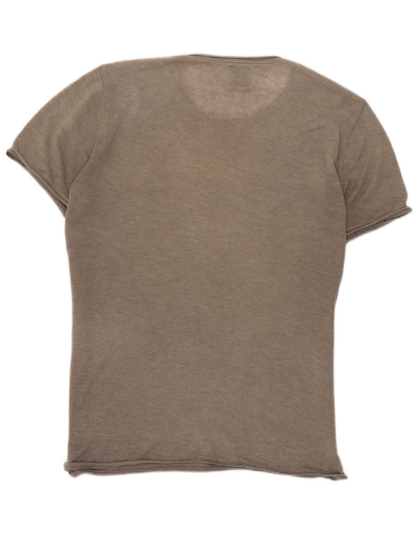 Zara Γυναικείο T-Shirt Top UK 10 Small Brown