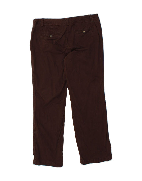 DOCKERS Womens Straight Chino Trousers US 12 Large W34 L37  Brown Cotton