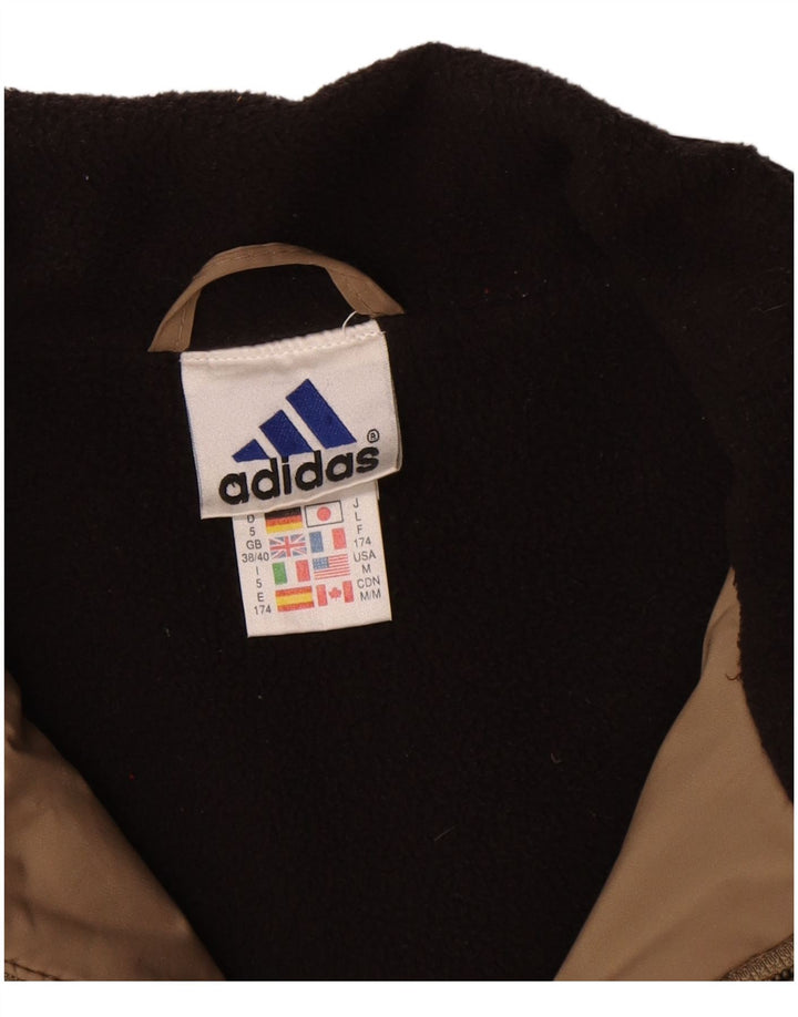 Ανδρικό τζάκετ ανεμοθραύστης Adidas UK 38/40 μεσαίο μπεζ πολυεστέρας