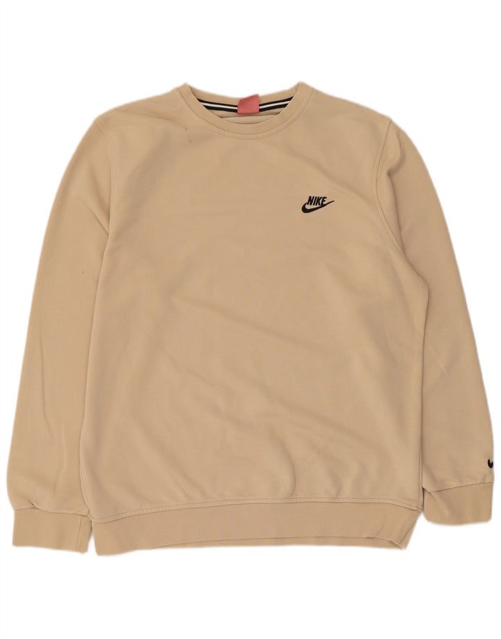 Nike Γυναικεία Φούτερ Jumper UK 20 2XL Μπεζ βαμβακερό